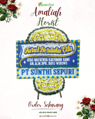 Papan Bunga Duka di Muara Komam
